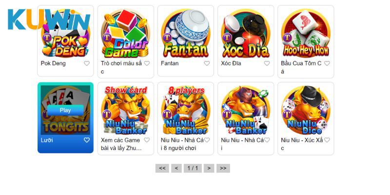 Ưu điểm sảnh game bài Kuwin